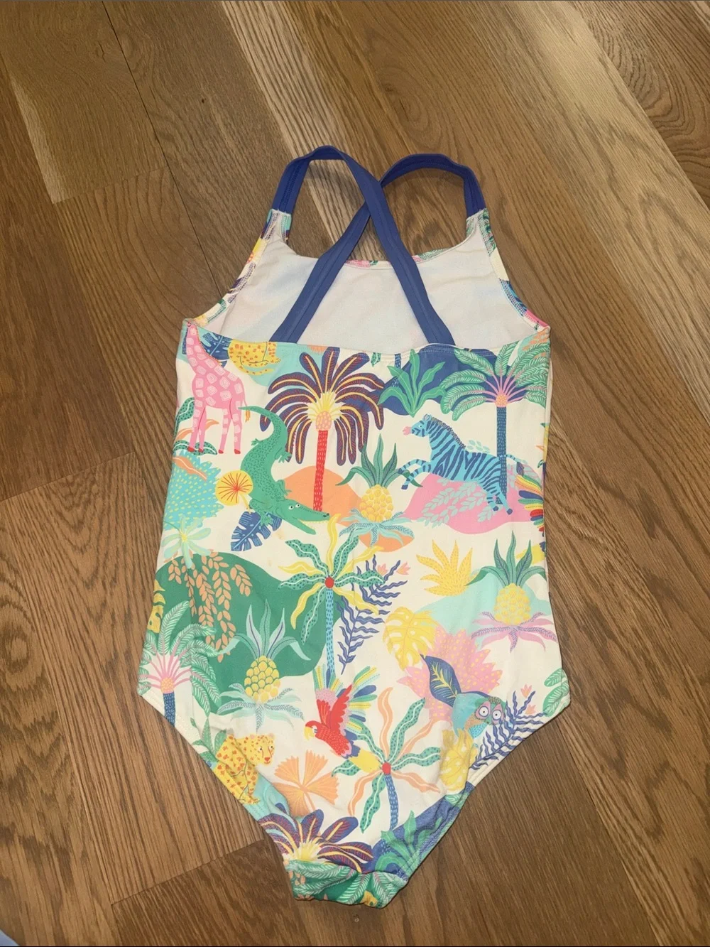 Mini Boden Jungle Theme One-Piece Swimsuit